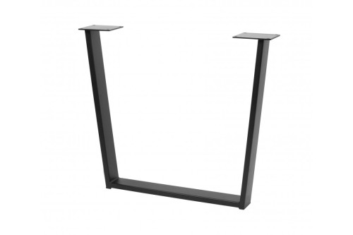 Noga stelażowa GTV INDUSTRIA, trapez, H=710 mm, W=820 mm,  profil 80 x 20, stal, czarny