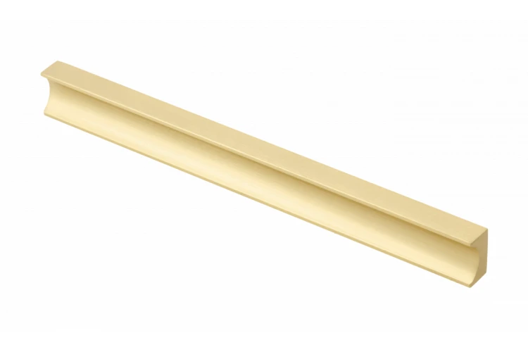 Uchwyt meblowy GTV GROOVE, C=160 mm, L=190 mm, Al, jasne złoto szczotkowane
