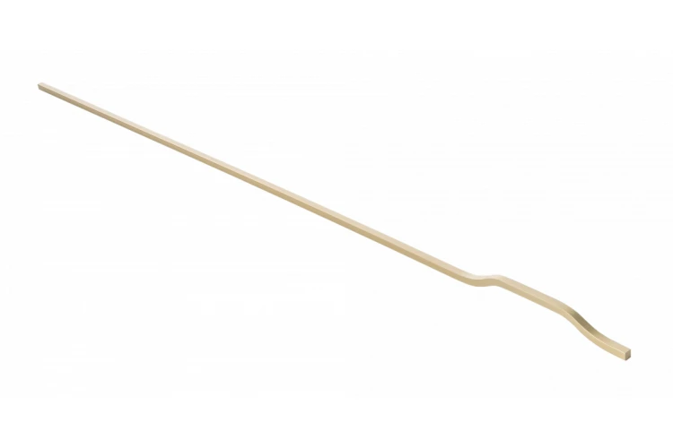 Uchwyt meblowy GTV GRAVEL LONG, C=224/448/480 mm, L= 1200 mm, Al, jasne złoto szczotkowane