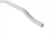 Uchwyt meblowy GTV GRAVEL LONG, C=224/448/480 mm, L= 1200 mm, Al, biały mat