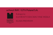 Gałka meblowa GTV RAY, ZnAl, czarny mat