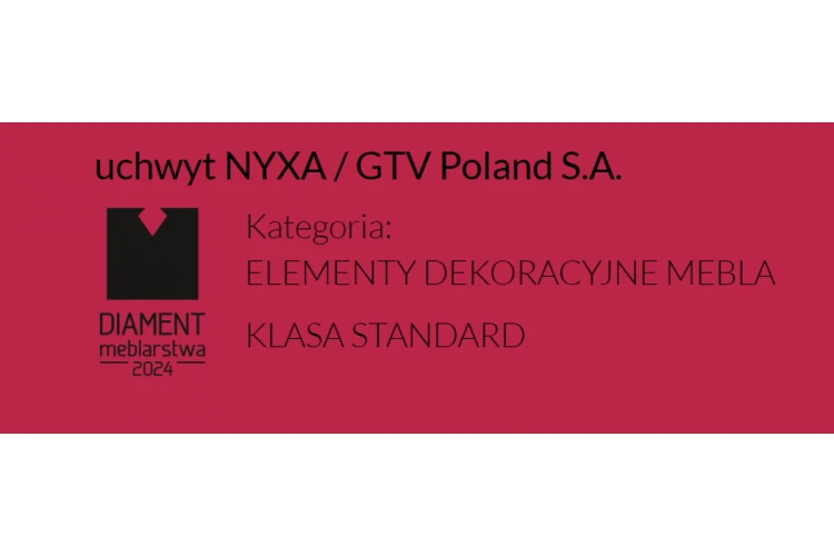 Uchwyt meblowy GTV NYXA, C=128 mm, L=138 mm, ZnAl, jasny grafit