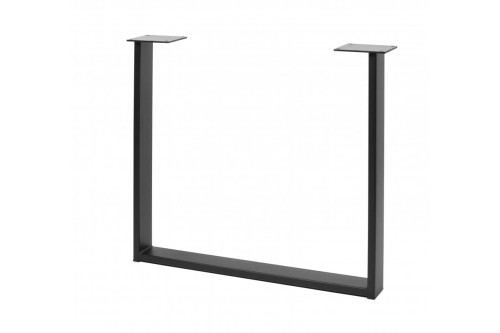 Noga stelażowa GTV INDUSTRIA, prostokąt, H=710 mm, W=820 mm, profil 80 x 20, stal, czarny