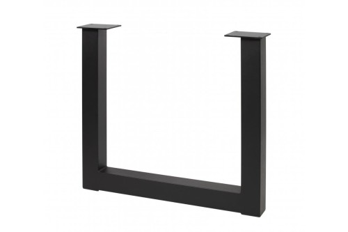 Noga stelażowa GTV INDUSTRIA, prostokąt PRO, H=710 mm, W=820 mm, profil 80 x 80, stal, czarny