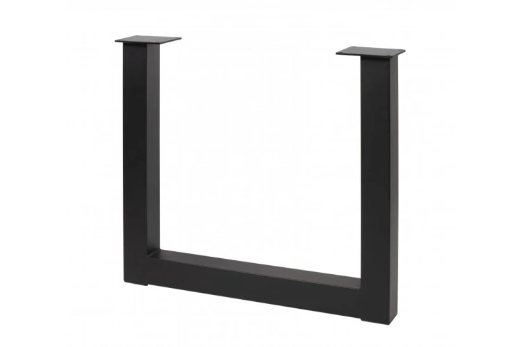 Noga stelażowa GTV INDUSTRIA, prostokąt PRO, H=710 mm, W=820 mm, profil 80 x 80, stal, czarny