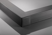 Noga stelażowa GTV INDUSTRIA, prostokąt PRO, H=710 mm, W=820 mm, profil 80 x 80, stal, czarny