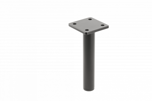 Nóżka meblowa GTV RONDA SIMPLE, wspornikowa, H=150 mm, fi25 mm, stal, czarny mat