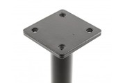 Nóżka meblowa GTV RONDA SIMPLE, wspornikowa, H=150 mm, fi25 mm, stal, czarny mat