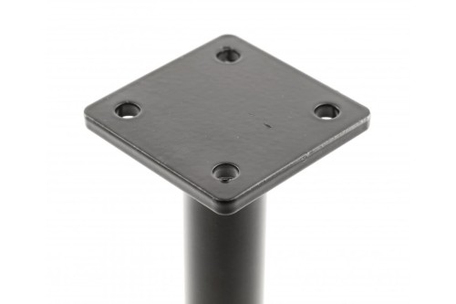 Nóżka meblowa GTV RONDA SIMPLE, wspornikowa, H=150 mm, fi25 mm, stal, czarny mat