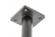 Nóżka meblowa GTV RONDA SIMPLE, wspornikowa, H=150 mm, fi25 mm, stal, czarny mat