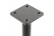 Nóżka meblowa GTV RONDA SIMPLE, wspornikowa, H=180 mm, fi25 mm, stal, czarny mat