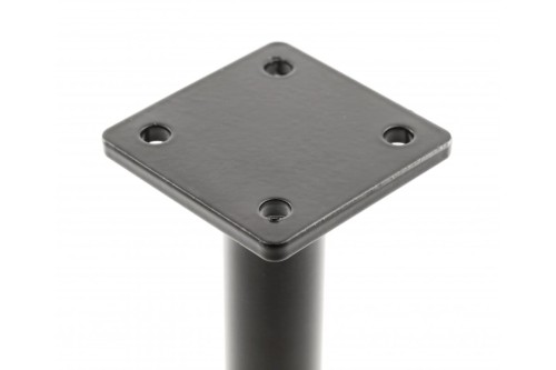 Nóżka meblowa GTV RONDA SIMPLE, wspornikowa, H=180 mm, fi25 mm, stal, czarny mat