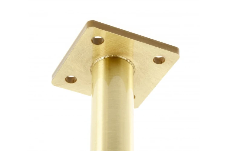 Nóżka meblowa GTV RONDA SIMPLE, wspornikowa, H=180 mm, fi25 mm, stal, złoto szczotkowane