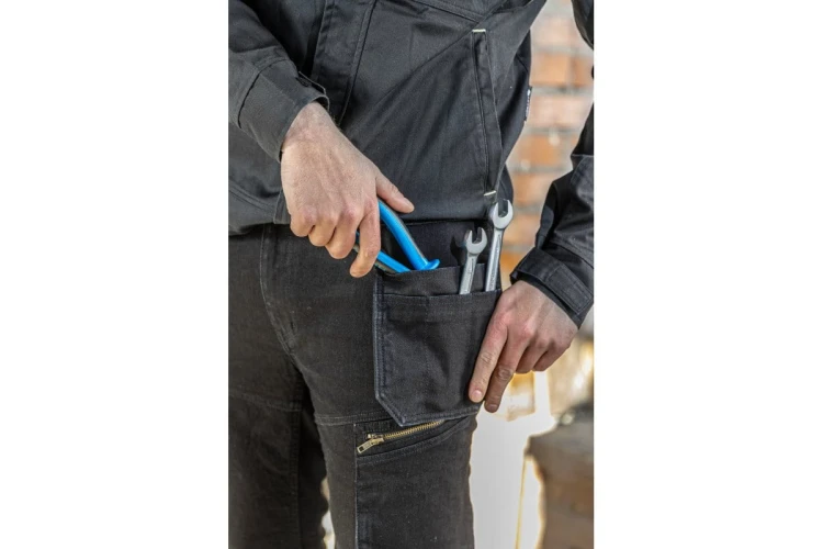 ESDORF spodnie ochronne jeans czarne S (48)