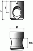 Nakrętka rolkowa BA02-M6 14x10mm