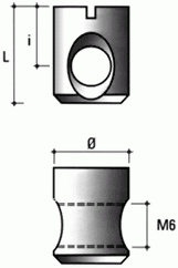 Nakrętka rolkowa BA02-M6 14x10mm