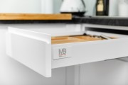 Szuflada GTV MODERN BOX SQUARE, H=83 mm, L=600mm, cichy domyk, 40kg, biały