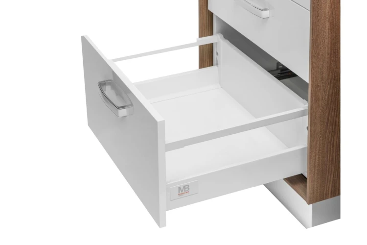 Szuflada GTV MODERN BOX SQUARE, H=210 mm, L=600mm, cichy domyk, 40kg, szary