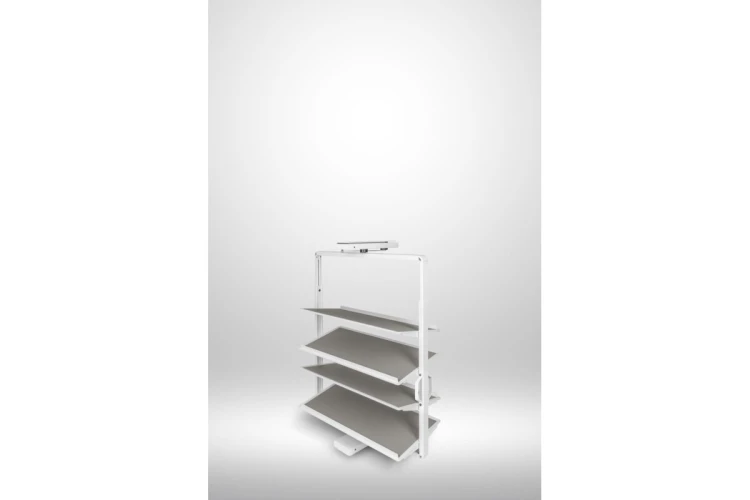 Półka obracana GTV ELITE, na buty, 4 półkowa, 770-920, cichy domyk, biały