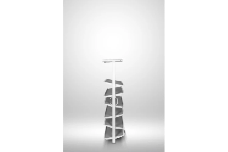 Półka obracana GTV ELITE, na buty, 6 półkowa, 1050-1200, cichy domyk, biały
