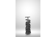 Półka obracana GTV ELITE, na buty, 6 półkowa, 1050-1200, cichy domyk, antracyt