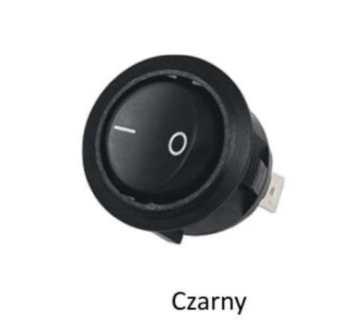 Wyłącznik kołyskowy czarny