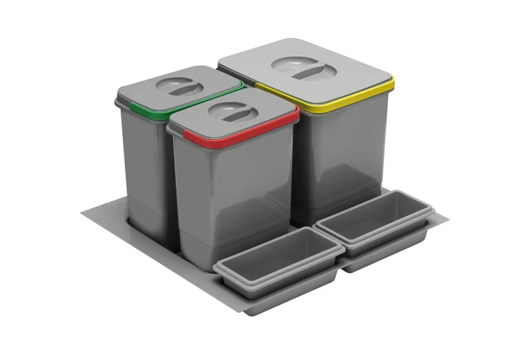 System pojemników MULTINO 600 1X15L+2X7L+2 br. ant