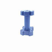 Nóżka meblowa ITALPLAST h=135-165 czarna (50)