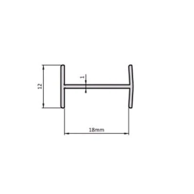 H 18 mm L=3,00 SREBRNY